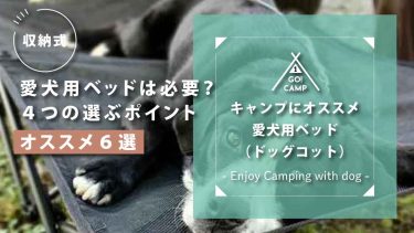キャンプにオススメ！愛犬用折り畳みベッド(ドッグコット)、乗ら